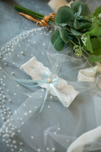 pearl necklace earring set from Satin & Lace Bridal in Riverview, FL.