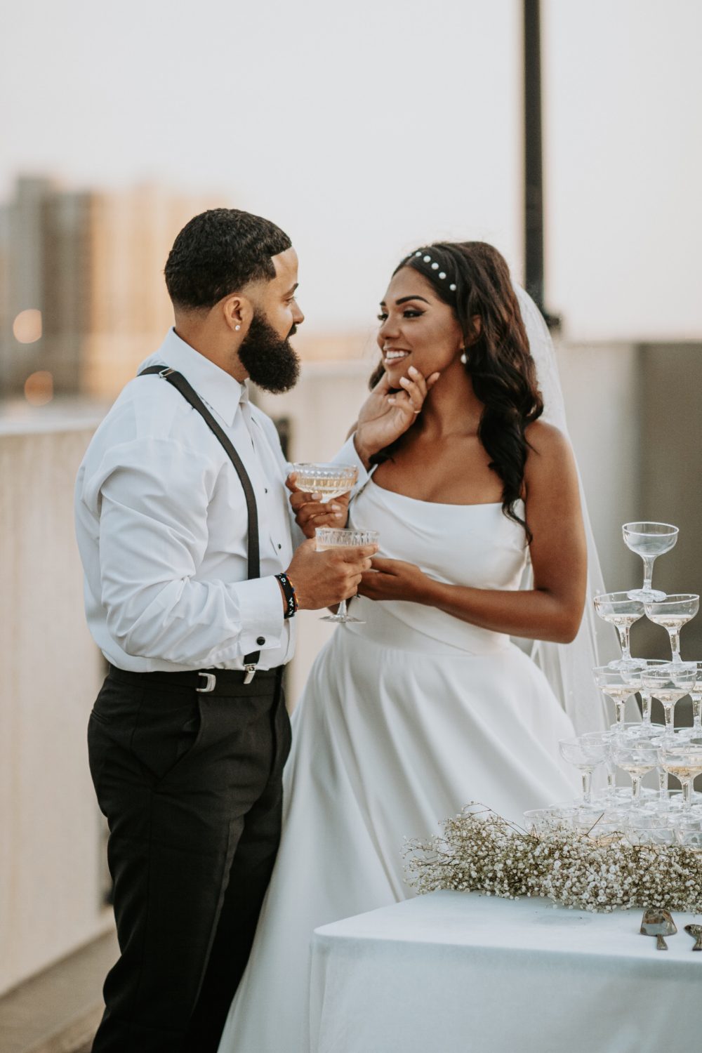 The stunning Estelle wedding gown from Satin and Lace Bridal Boutique, a perfect choice for a Valentine’s-themed wedding in Riverview, FL. A beautifully designed dress that exudes elegance and romance for the bride's special day.